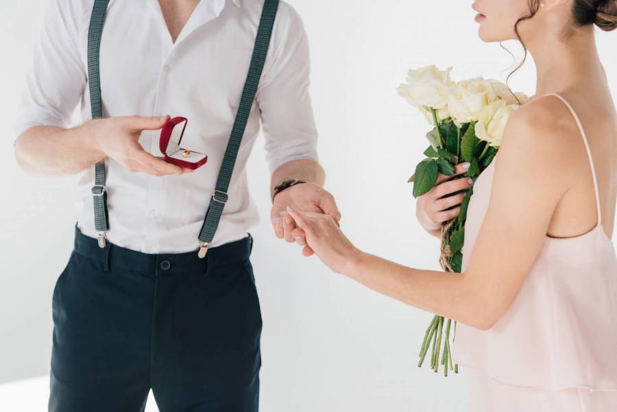 Der Heiratsantrag von Männern sollte detailliert organisiert sein